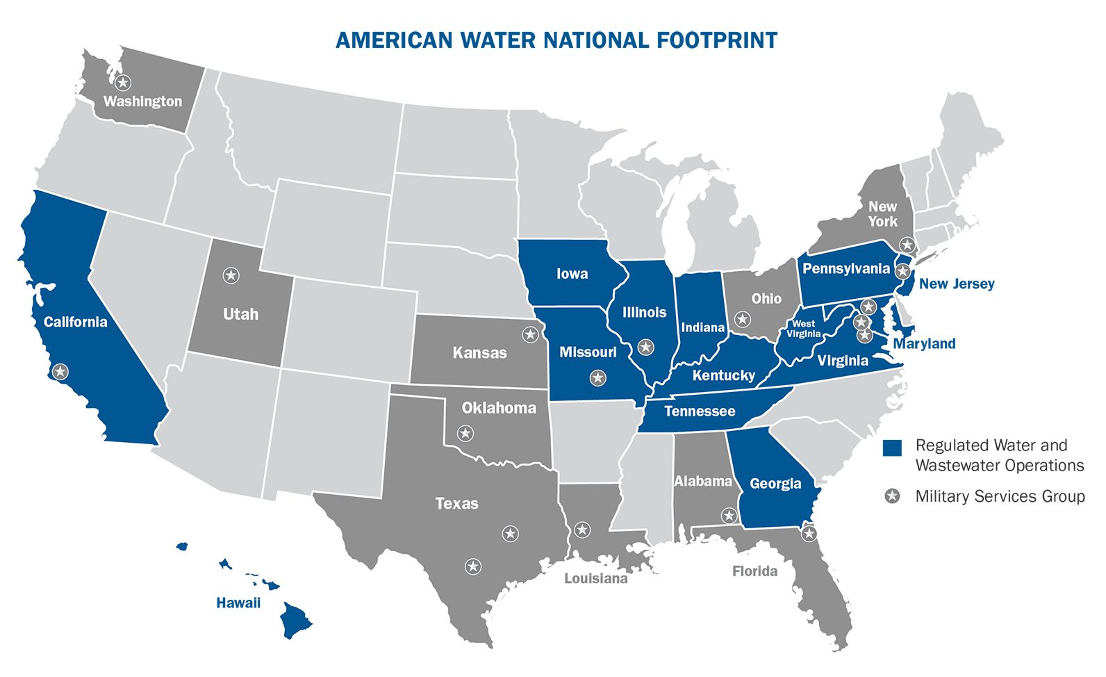 American Water Charitable Foundation Grant Service Territory